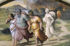 Бегство семейства Лота из Содома Рафаэль Санти