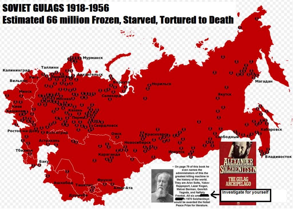 soviet gulag map